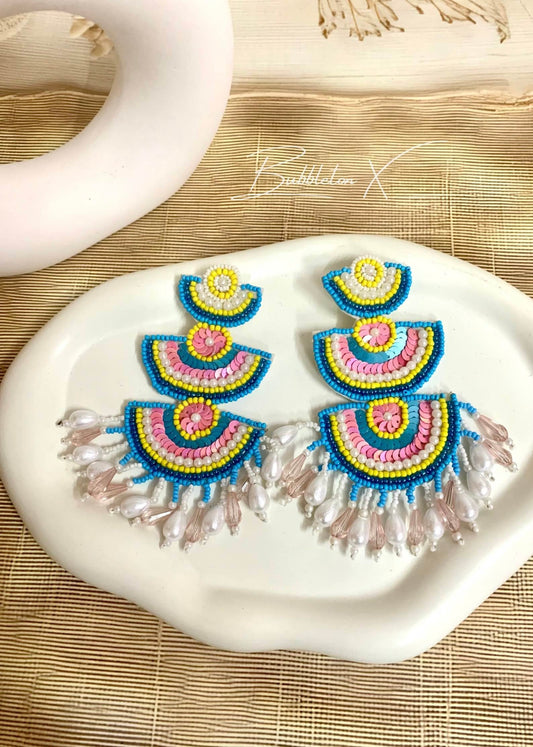 Indowestern exaggerated earrings