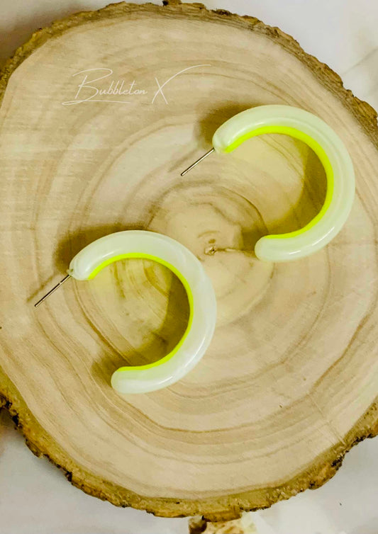 Neon half hoops