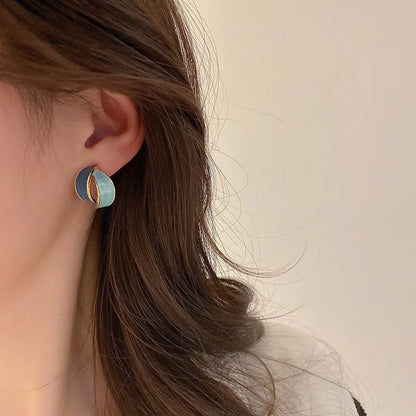 Cool blue earrings